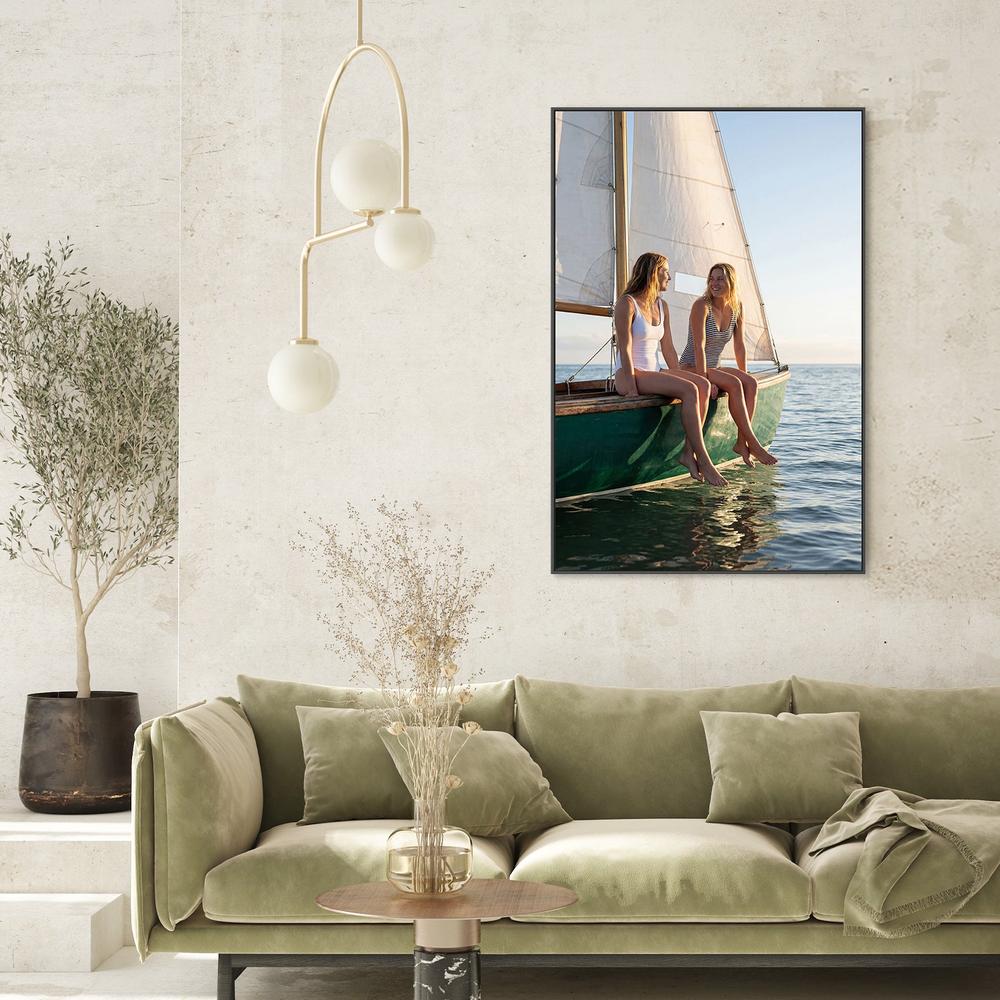 Happy Women on Sailboat-by-Andreas Magnusson-wall-art-print-canvas-poster-framed-Gioia