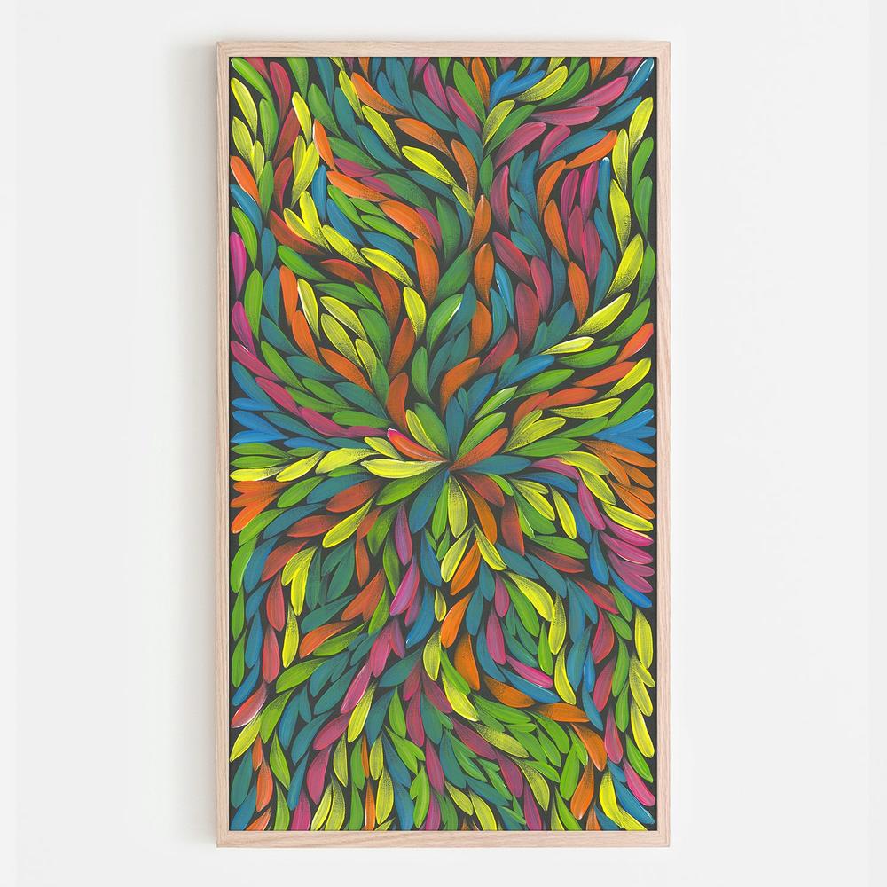 Healing Leaves Colourful-by-Emma Rigney-wall-art-print-canvas-poster-framed-Gioia