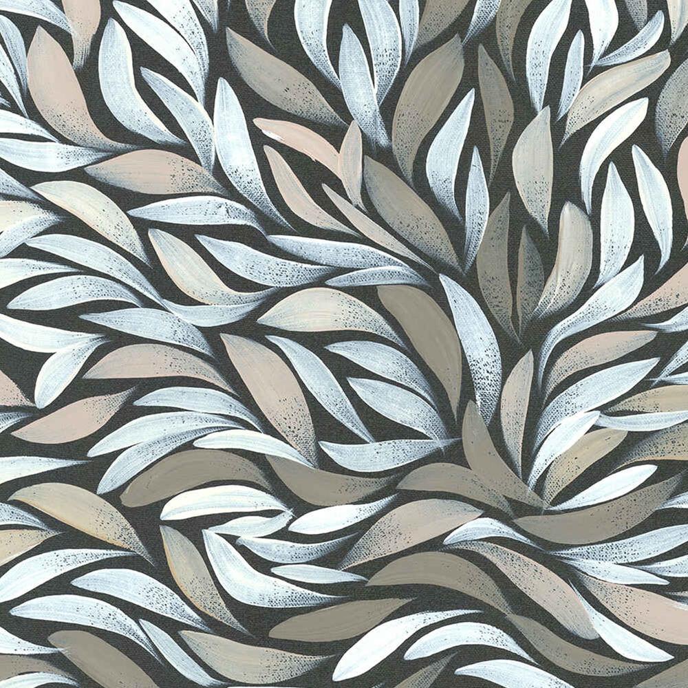 Healing Leaves Grey White-by-Emma Rigney-wall-art-print-canvas-poster-framed-Gioia
