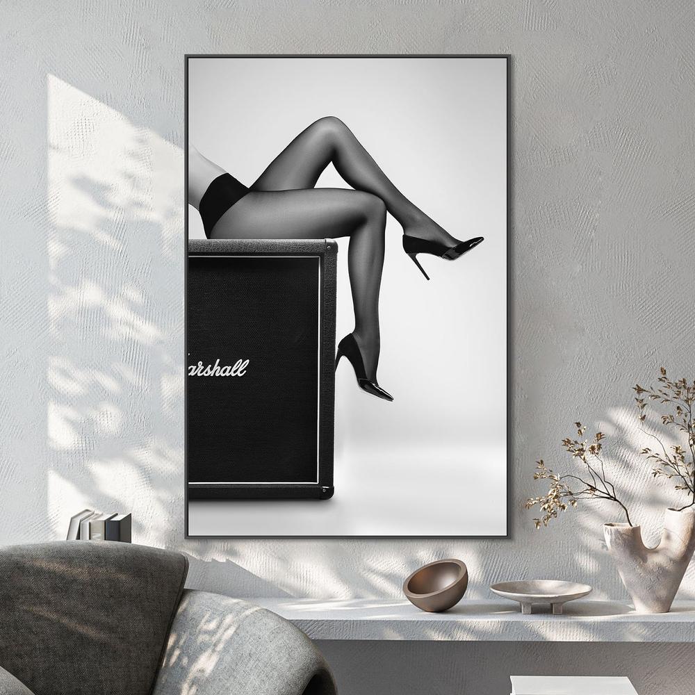 High Heels Rock Style-by-David Drake-wall-art-print-canvas-poster-framed-Gioia