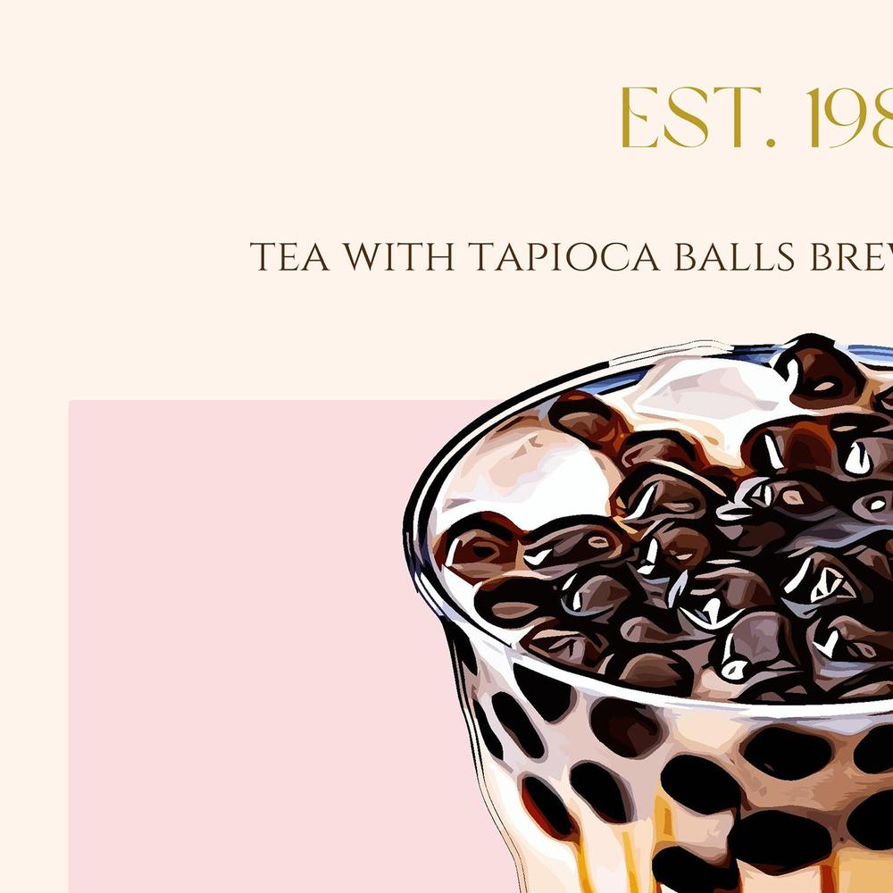 Iced Bubble Tea-by-Nazma Khokhar-wall-art-print-canvas-poster-framed-Gioia