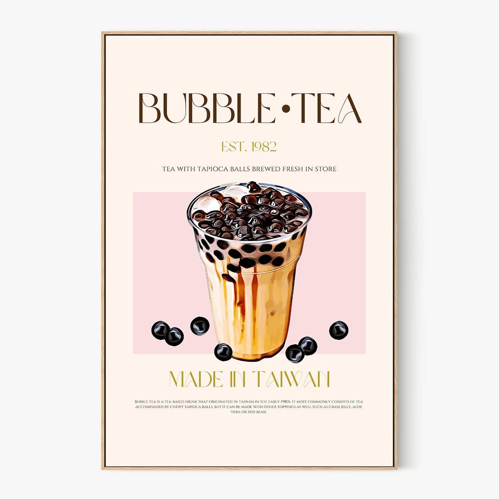 Iced Bubble Tea-by-Nazma Khokhar-wall-art-print-canvas-poster-framed-Gioia