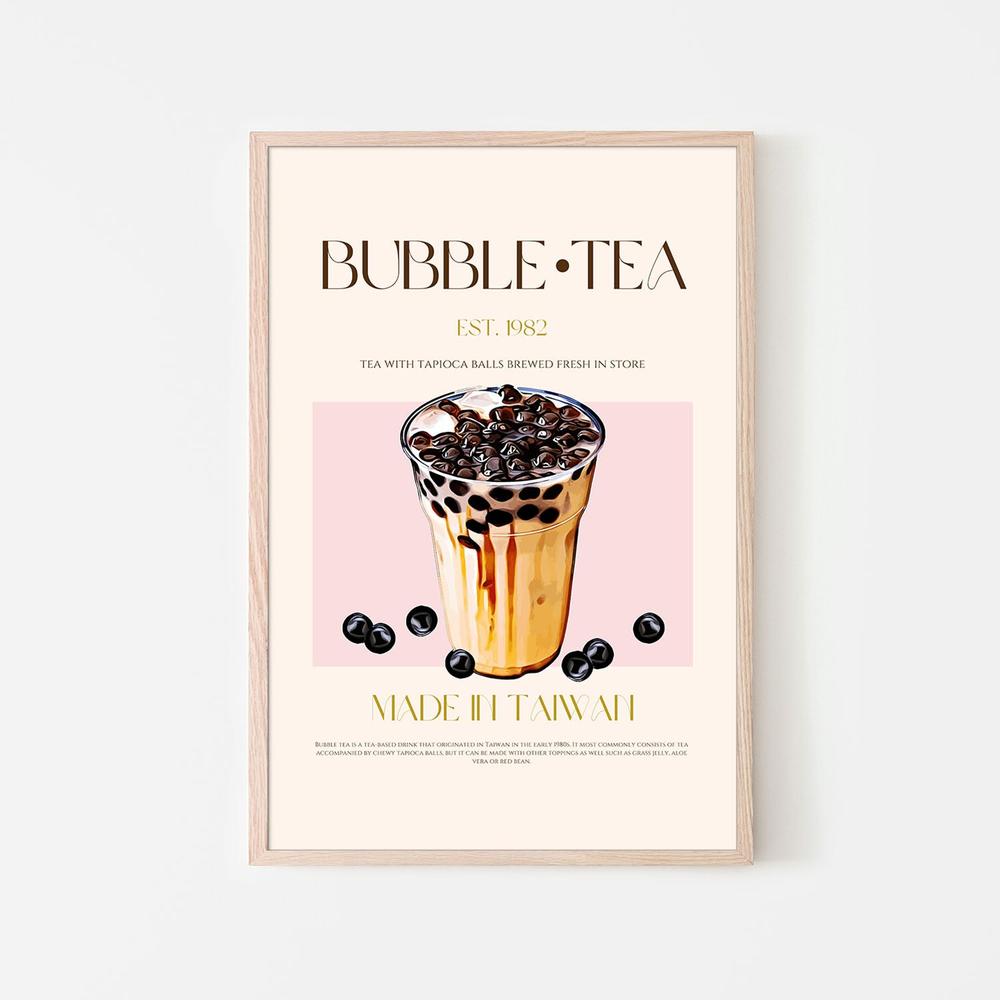 Iced Bubble Tea-by-Nazma Khokhar-wall-art-print-canvas-poster-framed-Gioia