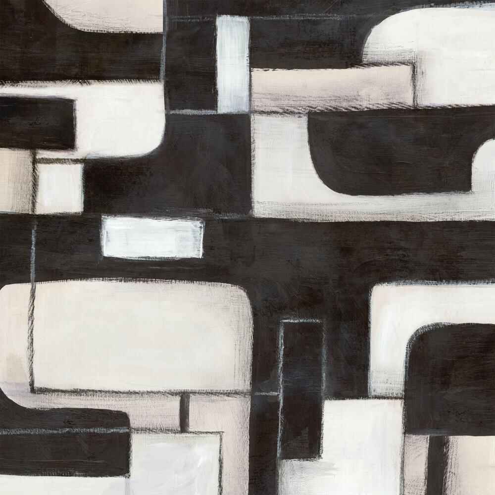 Interwoven Paths in Monochrome, Style A & B, Set Of 2-by-Emma Peal-wall-art-print-canvas-poster-framed-Gioia