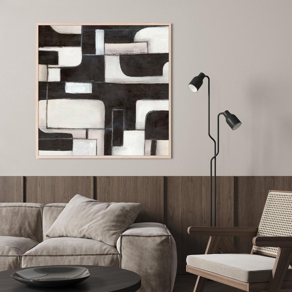 Interwoven Paths in Monochrome, Style A-by-Emma Peal-wall-art-print-canvas-poster-framed-Gioia