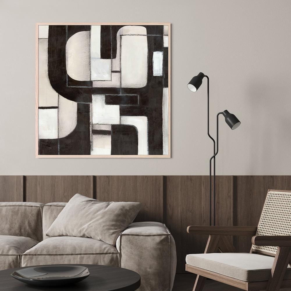 Interwoven Paths in Monochrome, Style B-by-Emma Peal-wall-art-print-canvas-poster-framed-Gioia