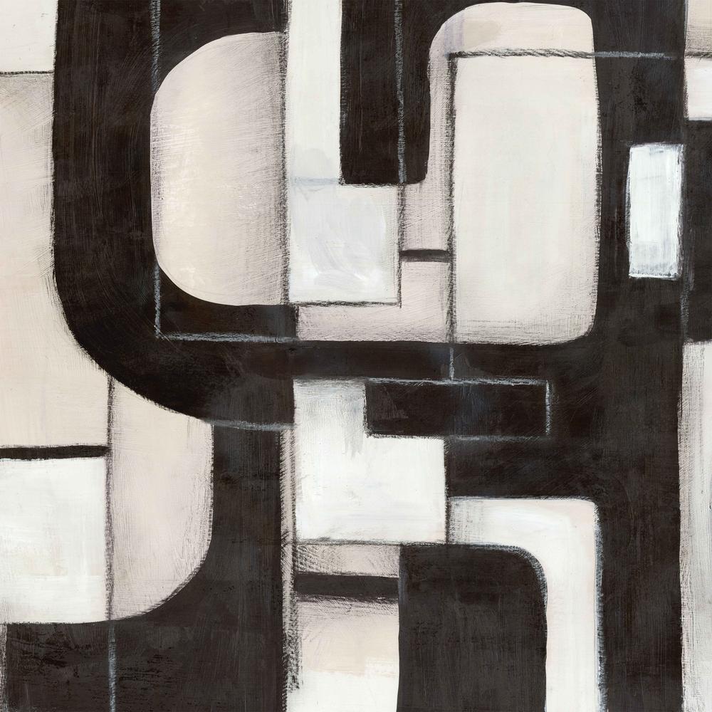 Interwoven Paths in Monochrome, Style B-by-Emma Peal-wall-art-print-canvas-poster-framed-Gioia