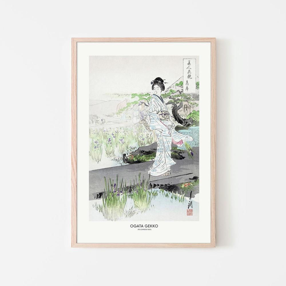 Iris Garden-by-Ogata Gekko-wall-art-print-canvas-poster-framed-Gioia