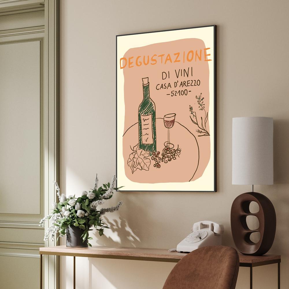 Italian Wine Tasting-by-Studio Dolci-wall-art-print-canvas-poster-framed-Gioia
