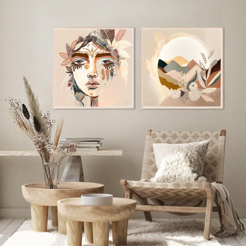 Ivy & Ivy Abstract, Set Of 2-by-Bella Eve-wall-art-print-canvas-poster-framed-Gioia