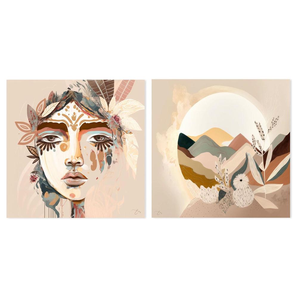 Ivy & Ivy Abstract, Set Of 2-by-Bella Eve-wall-art-print-canvas-poster-framed-Gioia