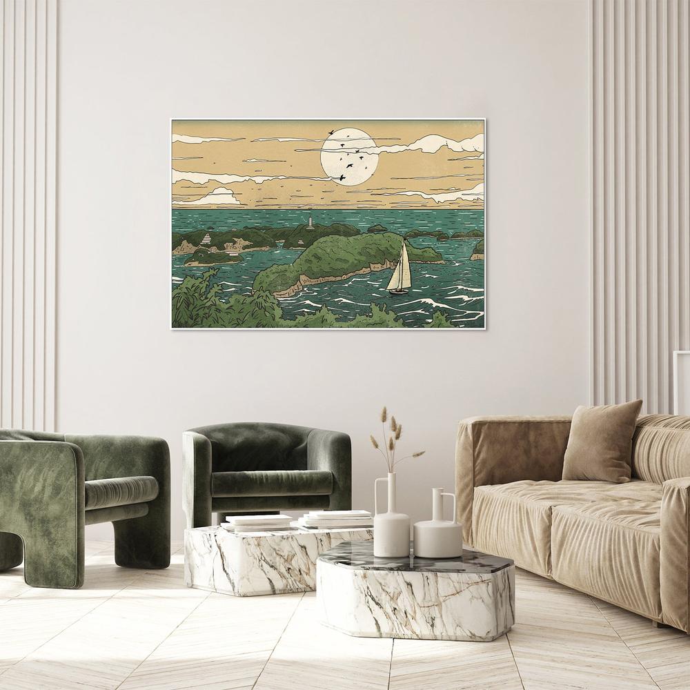 Japanese Islands Lighthouse-by-Nicholas-wall-art-print-canvas-poster-framed-Gioia