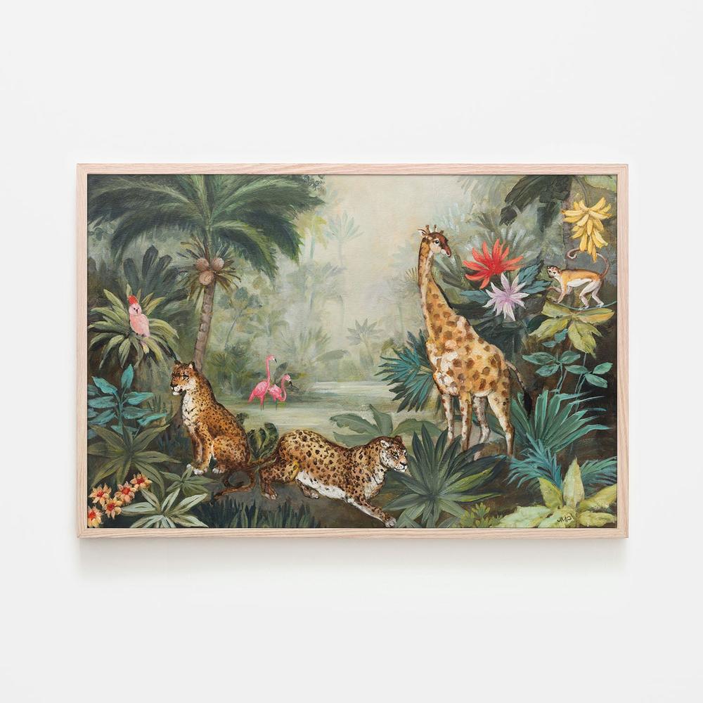 Jungle Life-by-Julia Purinton-wall-art-print-canvas-poster-framed-Gioia