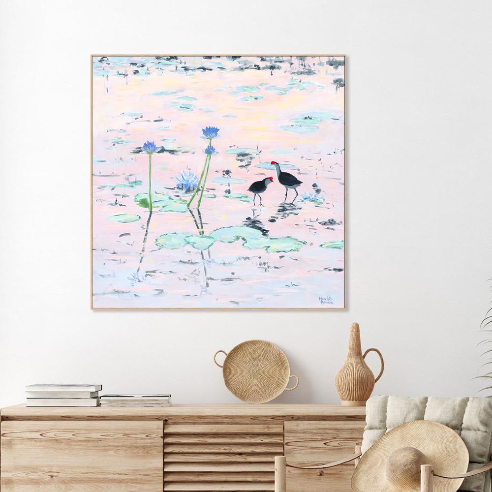 Kakadu Jacana-by-Meredith Howse-wall-art-print-canvas-poster-framed-Gioia