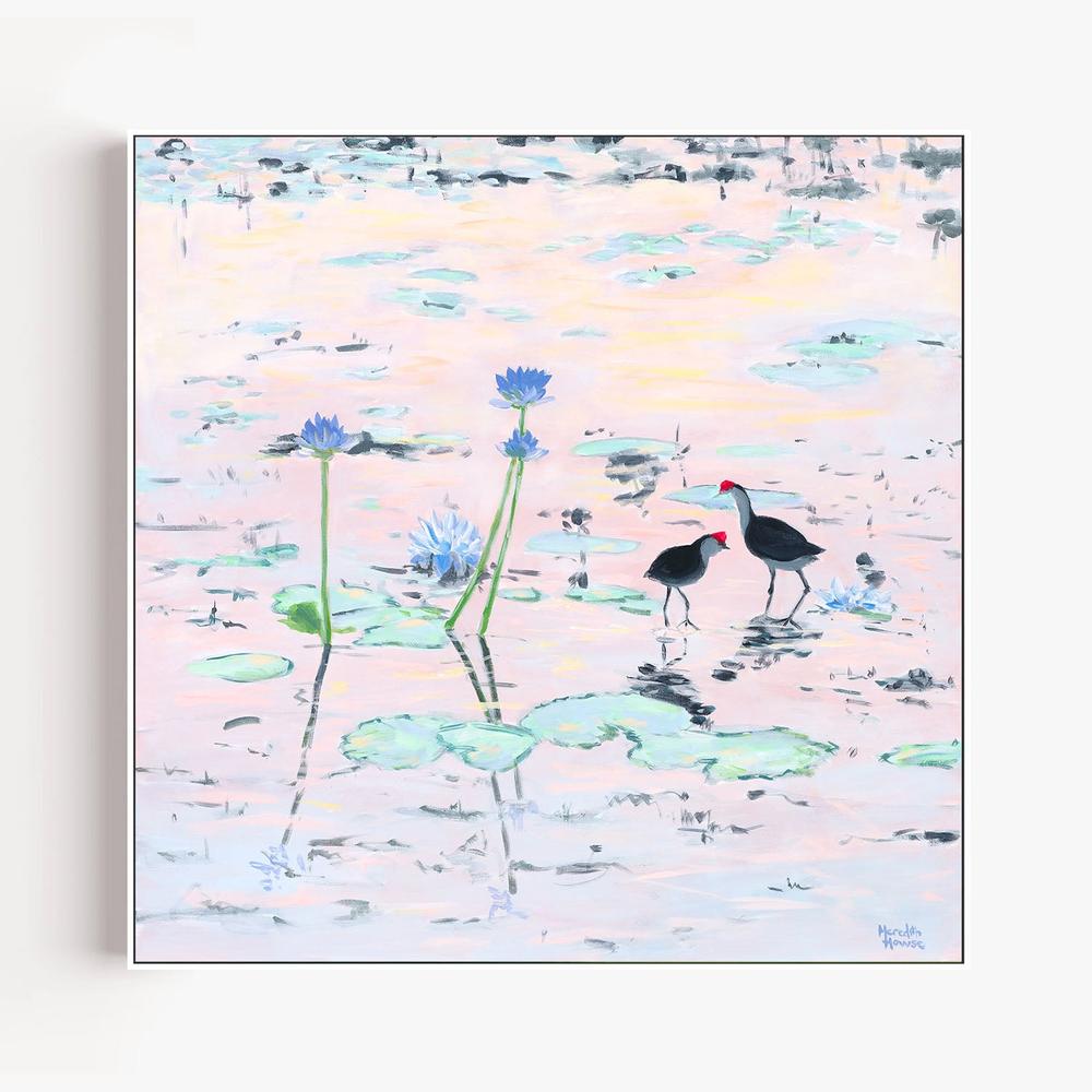Kakadu Jacana-by-Meredith Howse-wall-art-print-canvas-poster-framed-Gioia