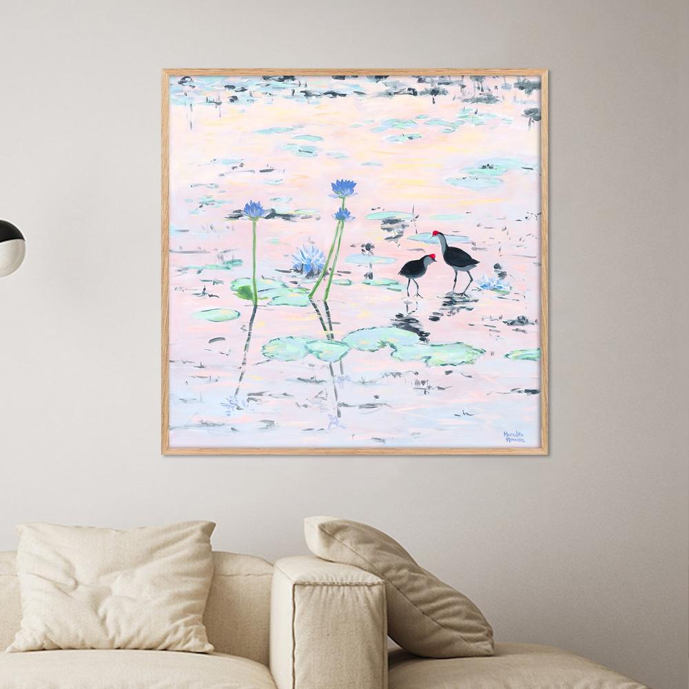 Kakadu Jacana-by-Meredith Howse-wall-art-print-canvas-poster-framed-Gioia