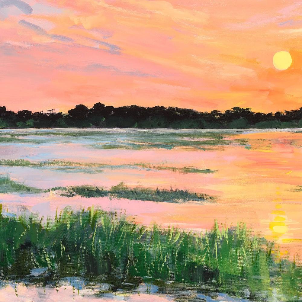 Kakadu Jacana Sunset-by-Meredith Howse-wall-art-print-canvas-poster-framed-Gioia