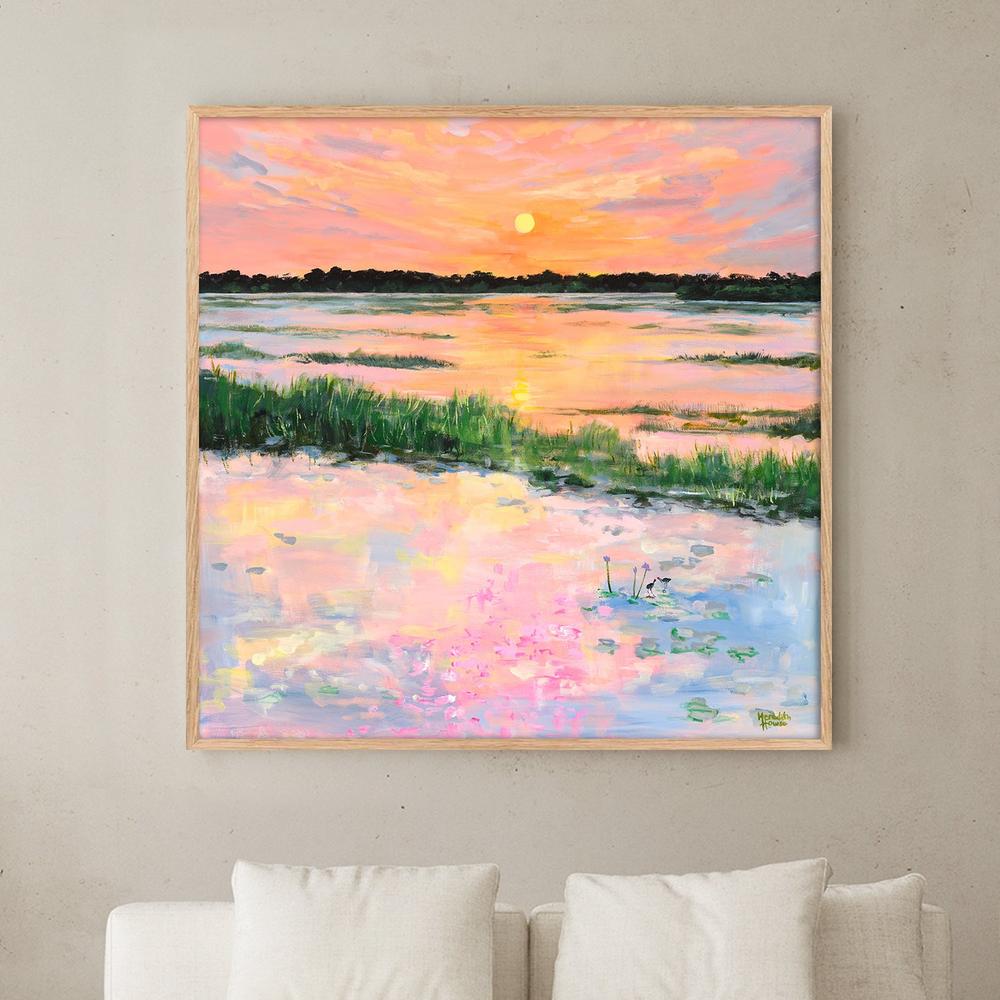 Kakadu Jacana Sunset-by-Meredith Howse-wall-art-print-canvas-poster-framed-Gioia