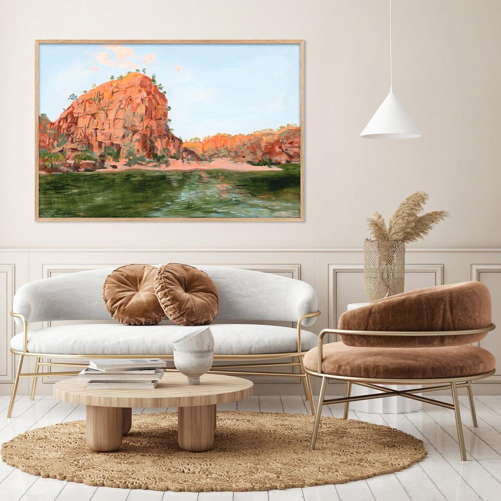 Katherine Gorge Sunset-by-Meredith Howse-wall-art-print-canvas-poster-framed-Gioia