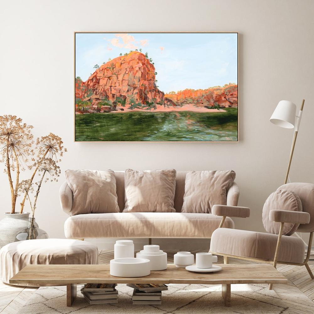Katherine Gorge Sunset-by-Meredith Howse-wall-art-print-canvas-poster-framed-Gioia