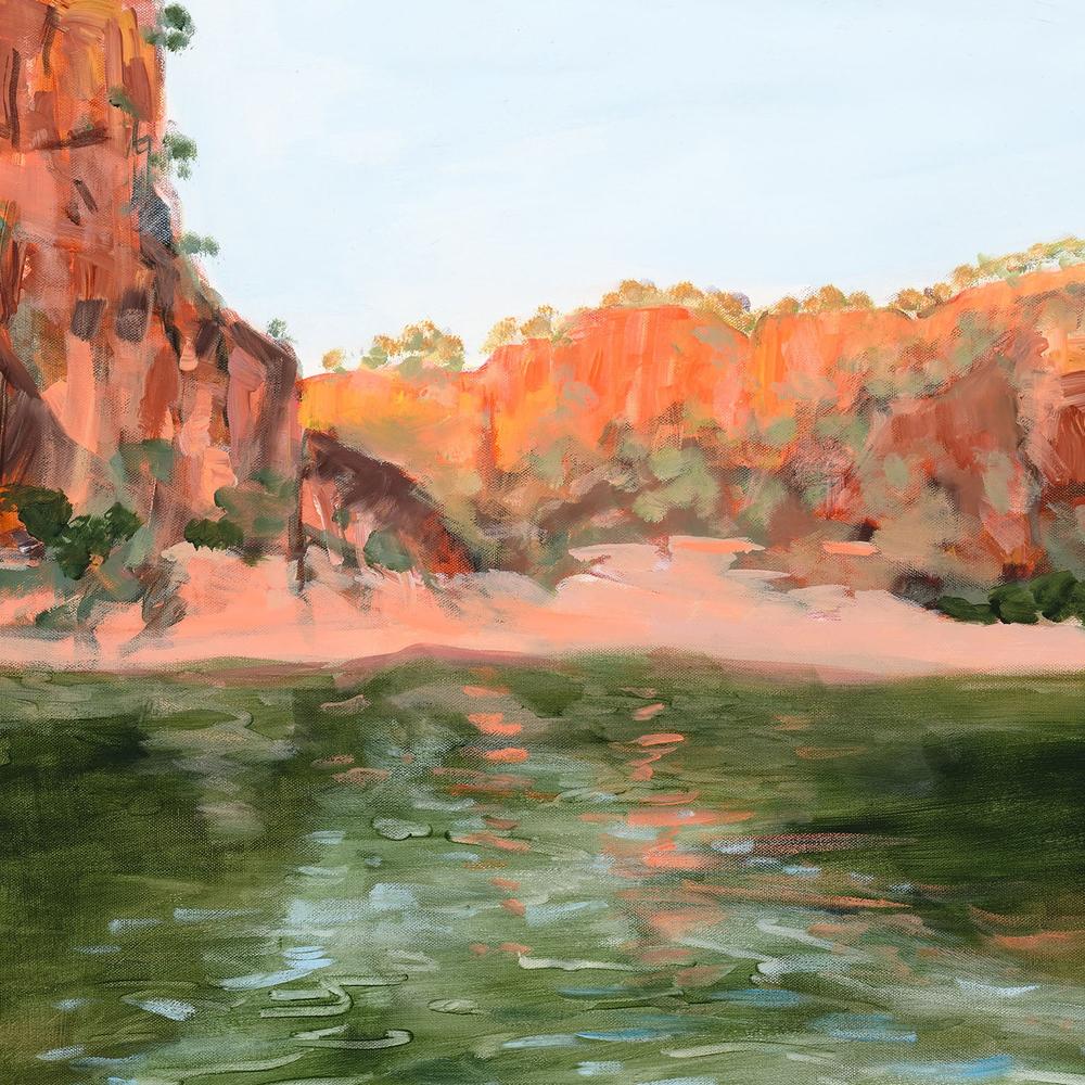 Katherine Gorge Sunset-by-Meredith Howse-wall-art-print-canvas-poster-framed-Gioia