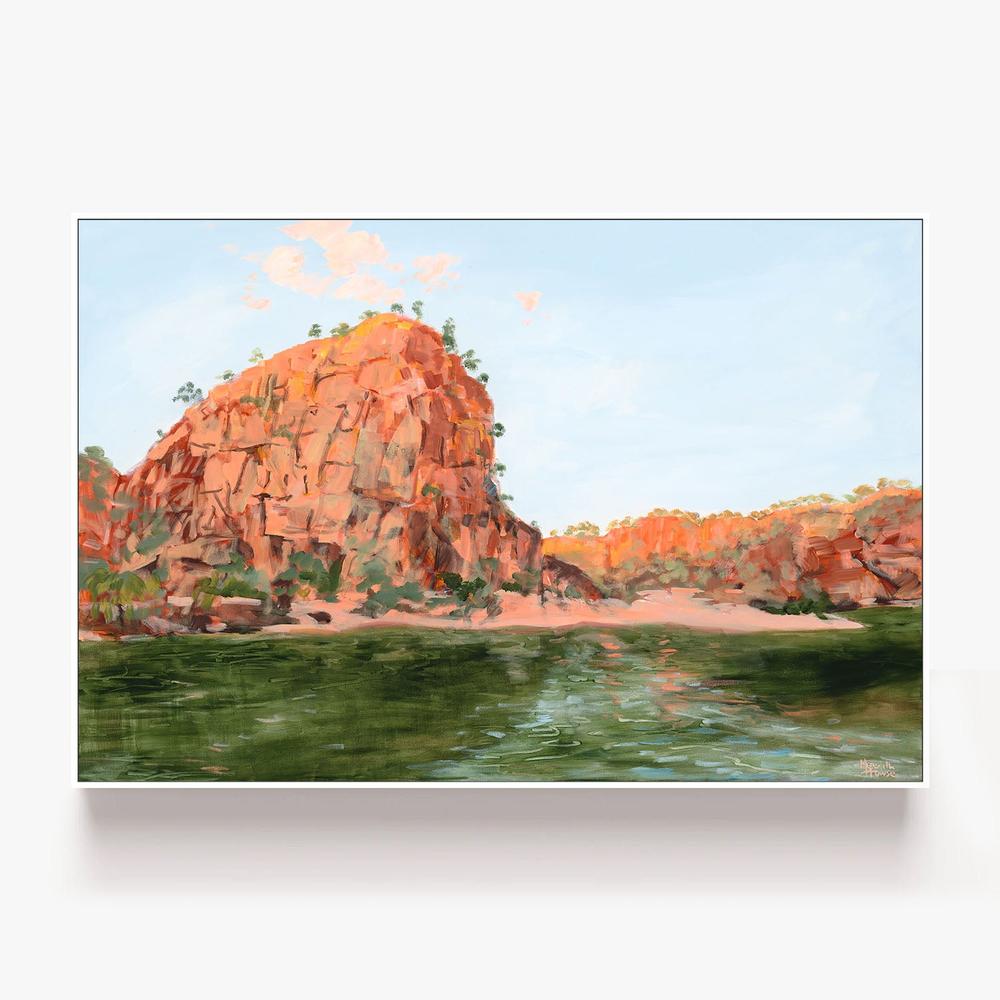 Katherine Gorge Sunset-by-Meredith Howse-wall-art-print-canvas-poster-framed-Gioia