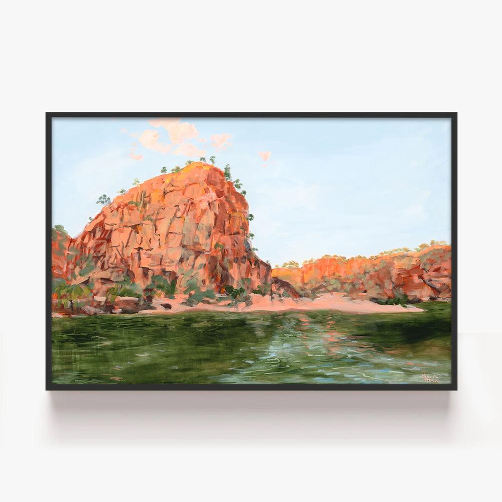 Katherine Gorge Sunset-by-Meredith Howse-wall-art-print-canvas-poster-framed-Gioia