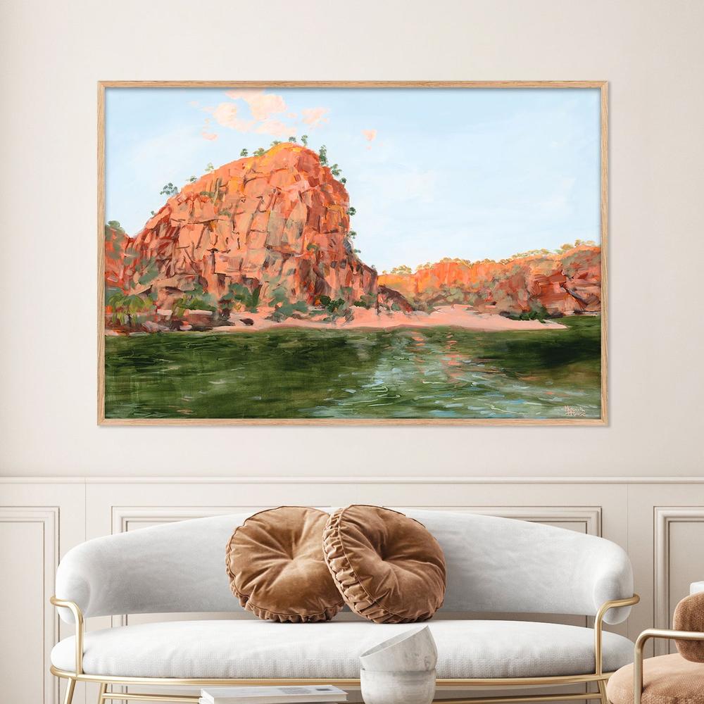 Katherine Gorge Sunset-by-Meredith Howse-wall-art-print-canvas-poster-framed-Gioia