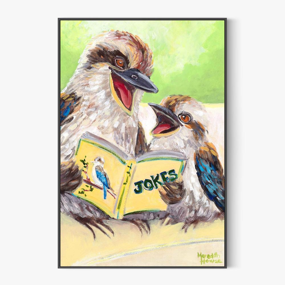Kookaburra Laugh-by-Meredith Howse-wall-art-print-canvas-poster-framed-Gioia