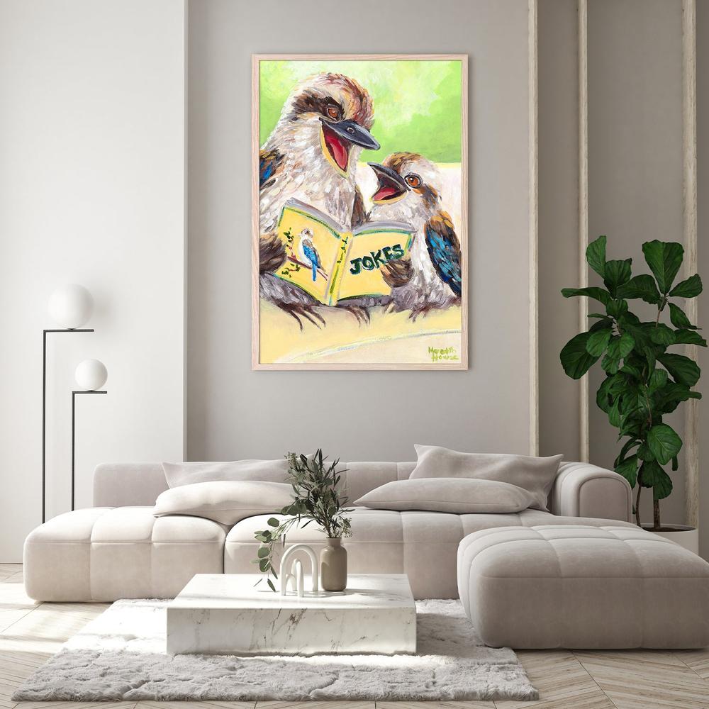 Kookaburra Laugh-by-Meredith Howse-wall-art-print-canvas-poster-framed-Gioia