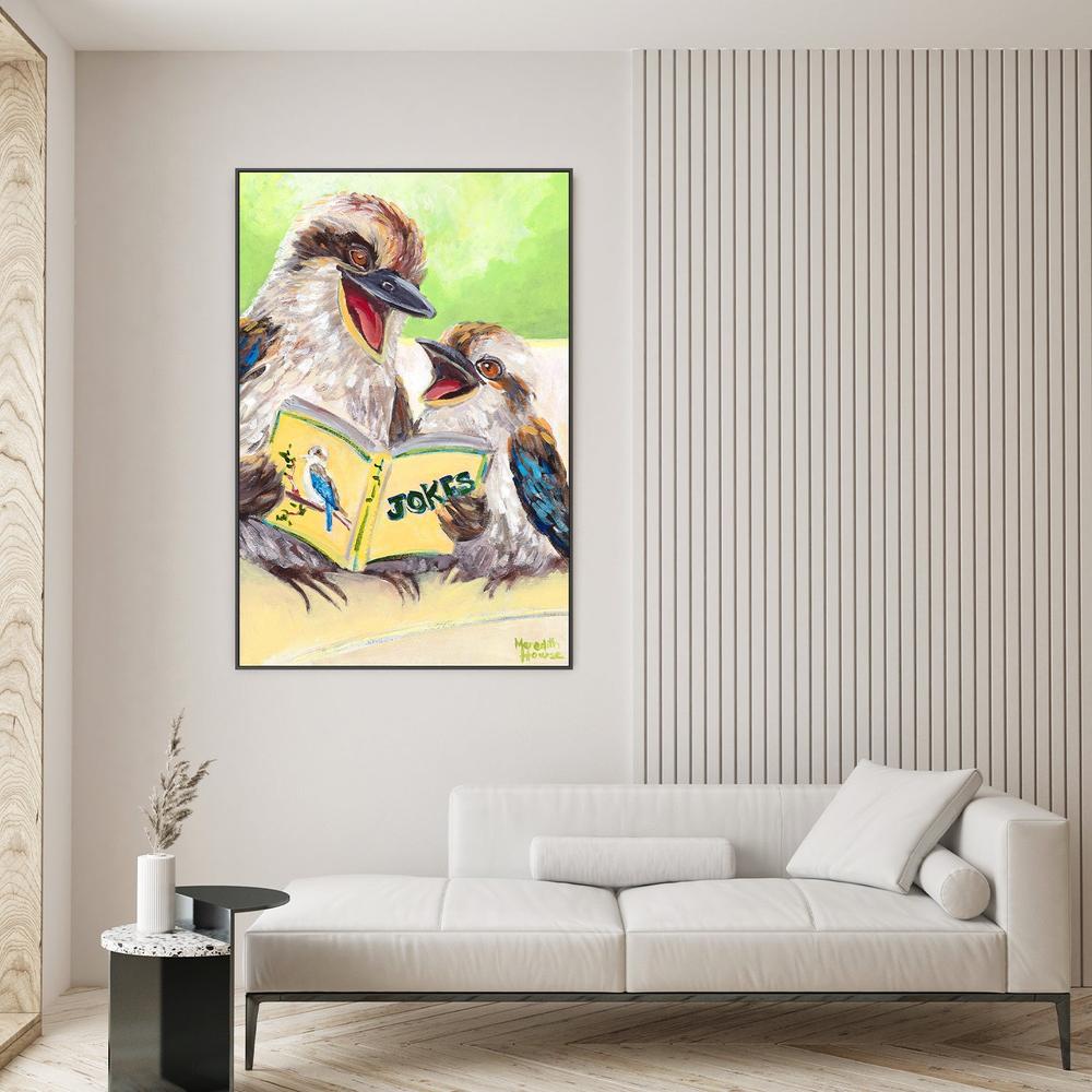 Kookaburra Laugh-by-Meredith Howse-wall-art-print-canvas-poster-framed-Gioia