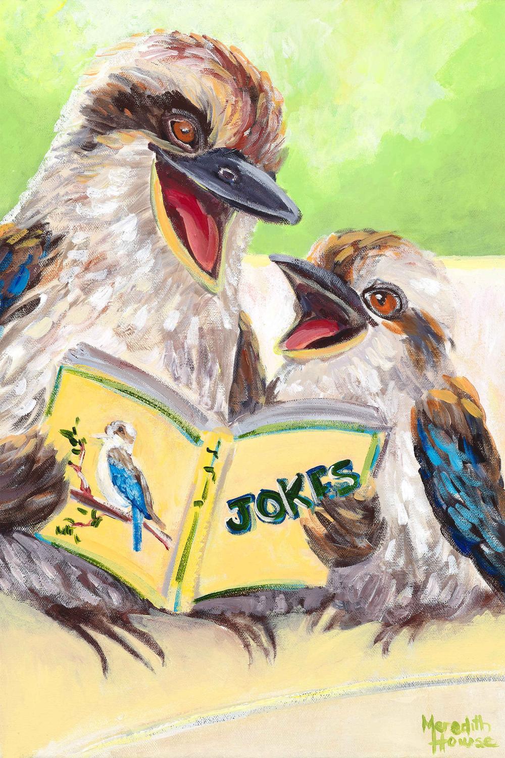 Kookaburra Laugh-by-Meredith Howse-wall-art-print-canvas-poster-framed-Gioia