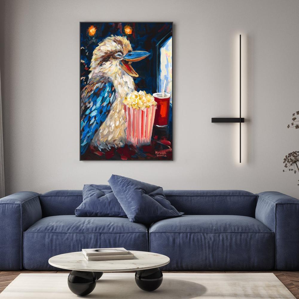 Kookaburra Popcorn-by-Meredith Howse-wall-art-print-canvas-poster-framed-Gioia