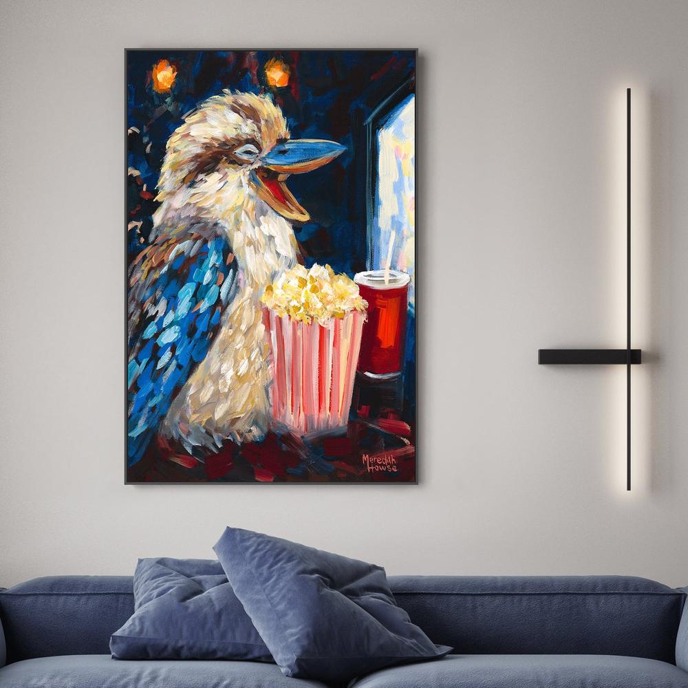 Kookaburra Popcorn-by-Meredith Howse-wall-art-print-canvas-poster-framed-Gioia