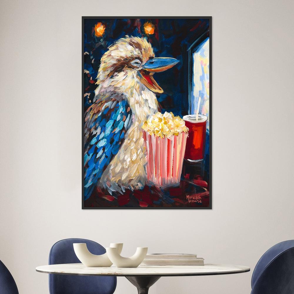 Kookaburra Popcorn-by-Meredith Howse-wall-art-print-canvas-poster-framed-Gioia