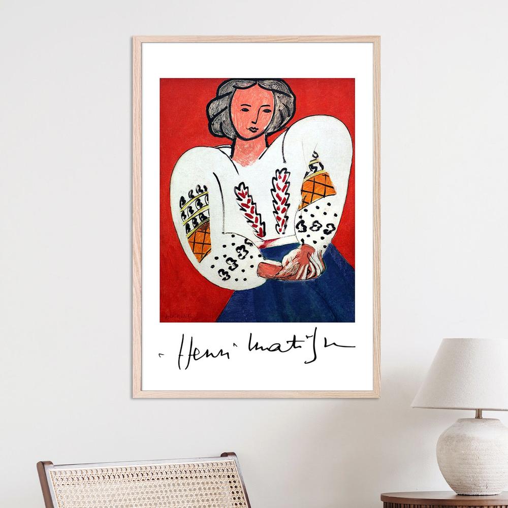 La Camicetta Romena 1940-by-Henri Matisse-wall-art-print-canvas-poster-framed-Gioia