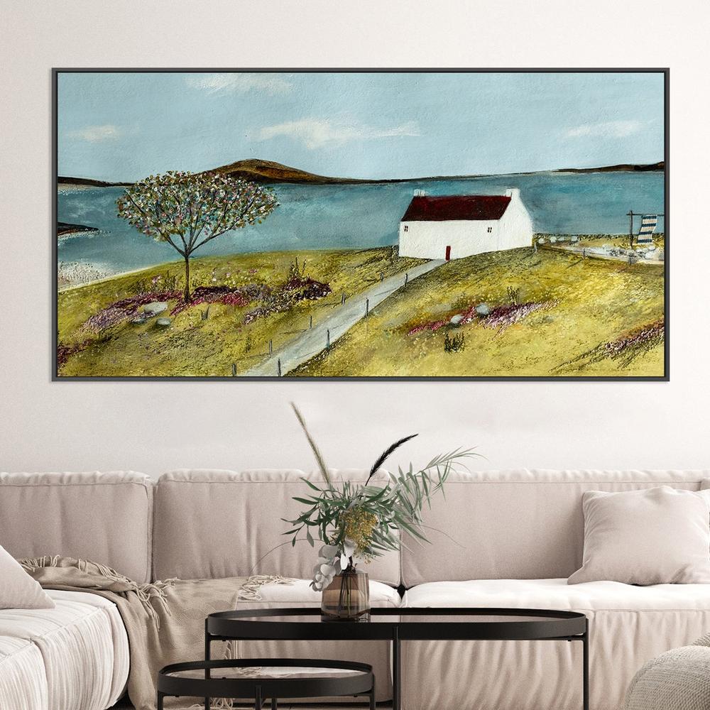 Lakeside View , Style A-by-Louise O'Hara-wall-art-print-canvas-poster-framed-Gioia