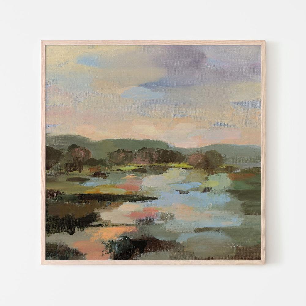 Landscape at Spring Dawn-by-Silvia Vassileva-wall-art-print-canvas-poster-framed-Gioia
