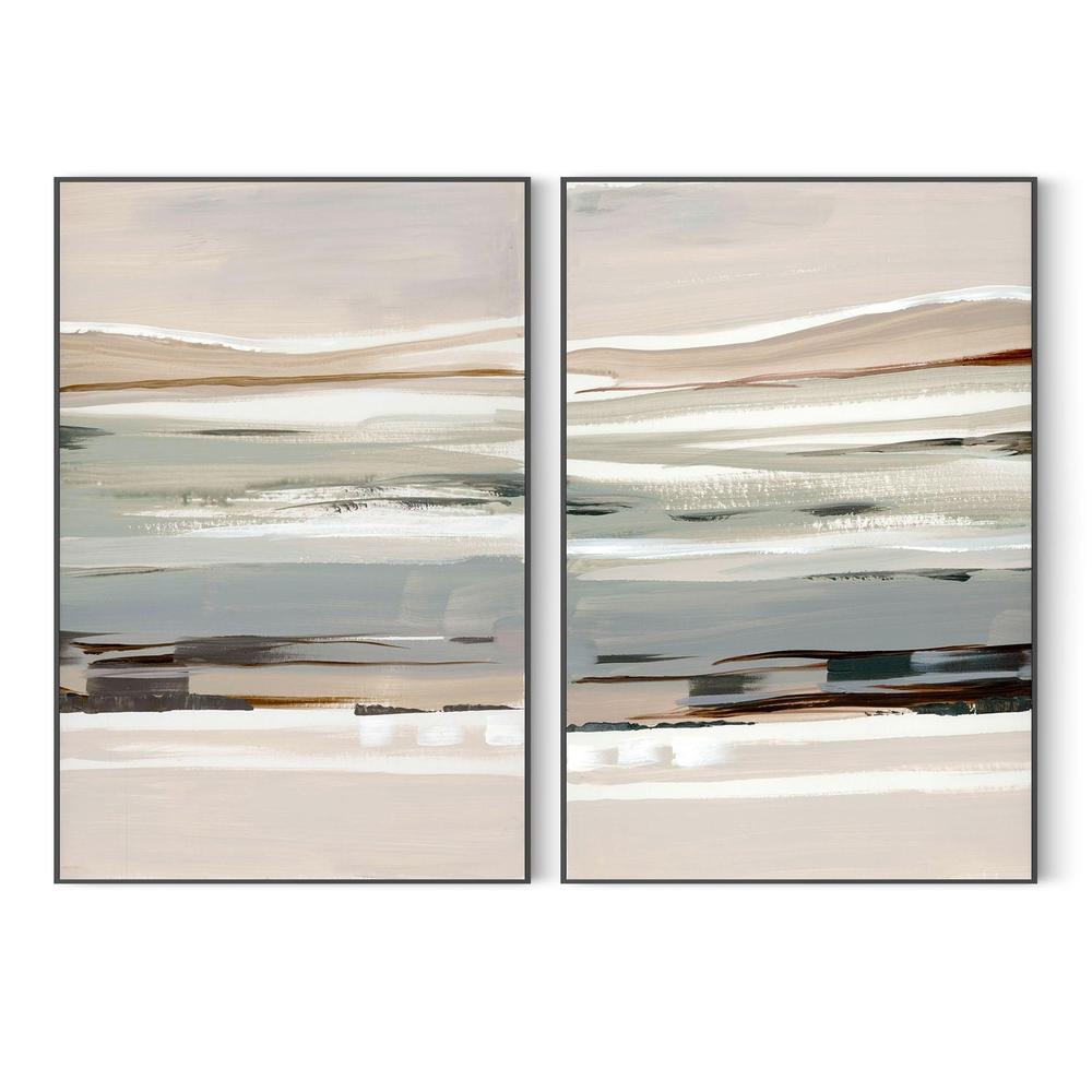 Layers of Earth and Mist, Style A & B, Set Of 2-by-Lera-wall-art-print-canvas-poster-framed-Gioia