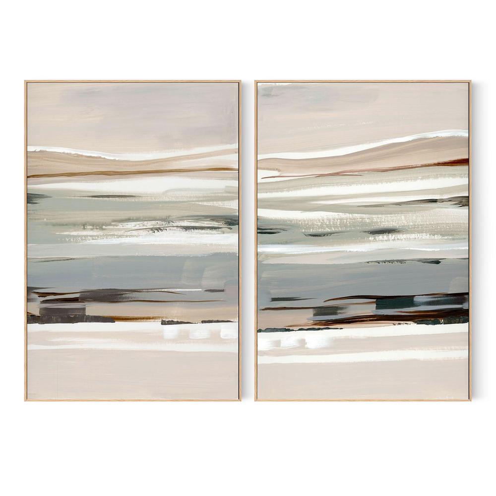 Layers of Earth and Mist, Style A & B, Set Of 2-by-Lera-wall-art-print-canvas-poster-framed-Gioia