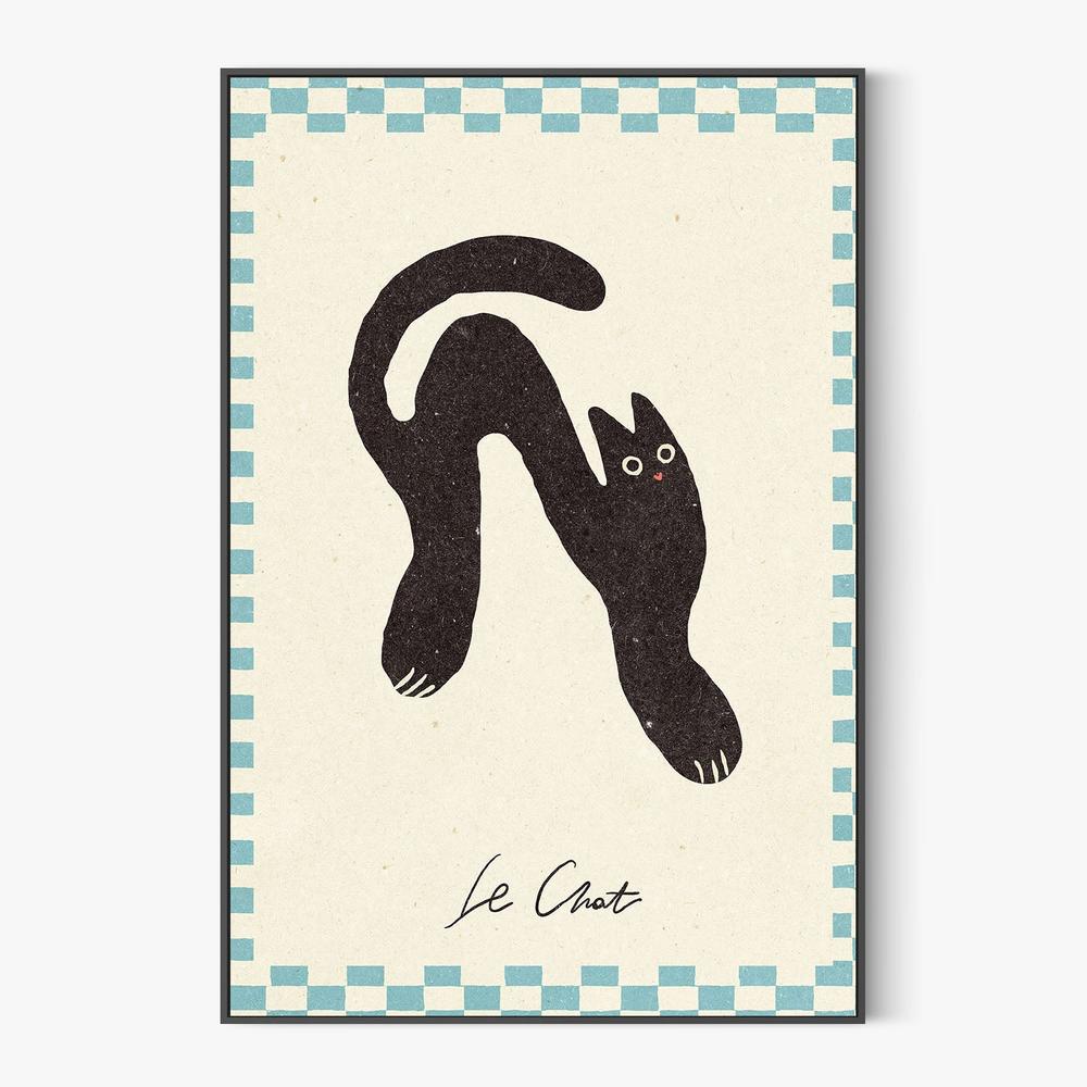 Le Chat-by-NKTN-wall-art-print-canvas-poster-framed-Gioia