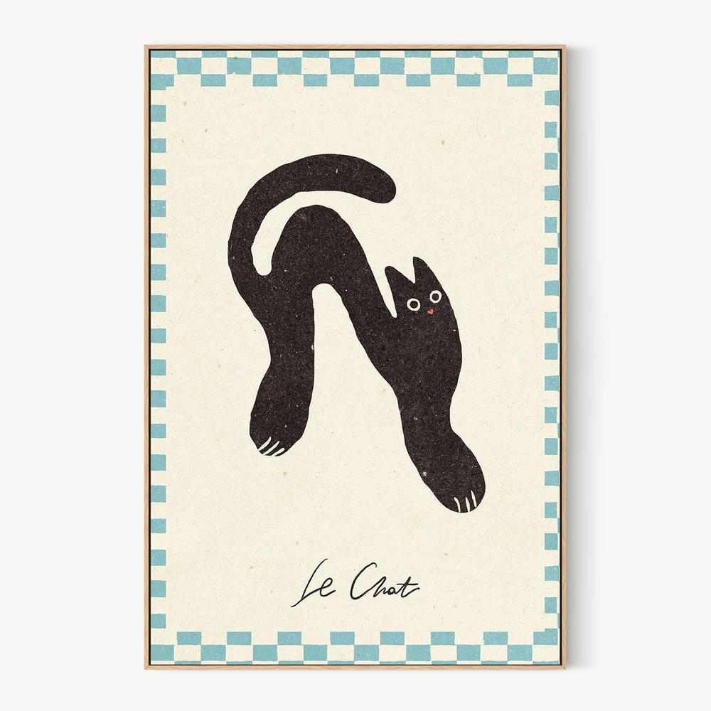 Le Chat-by-NKTN-wall-art-print-canvas-poster-framed-Gioia