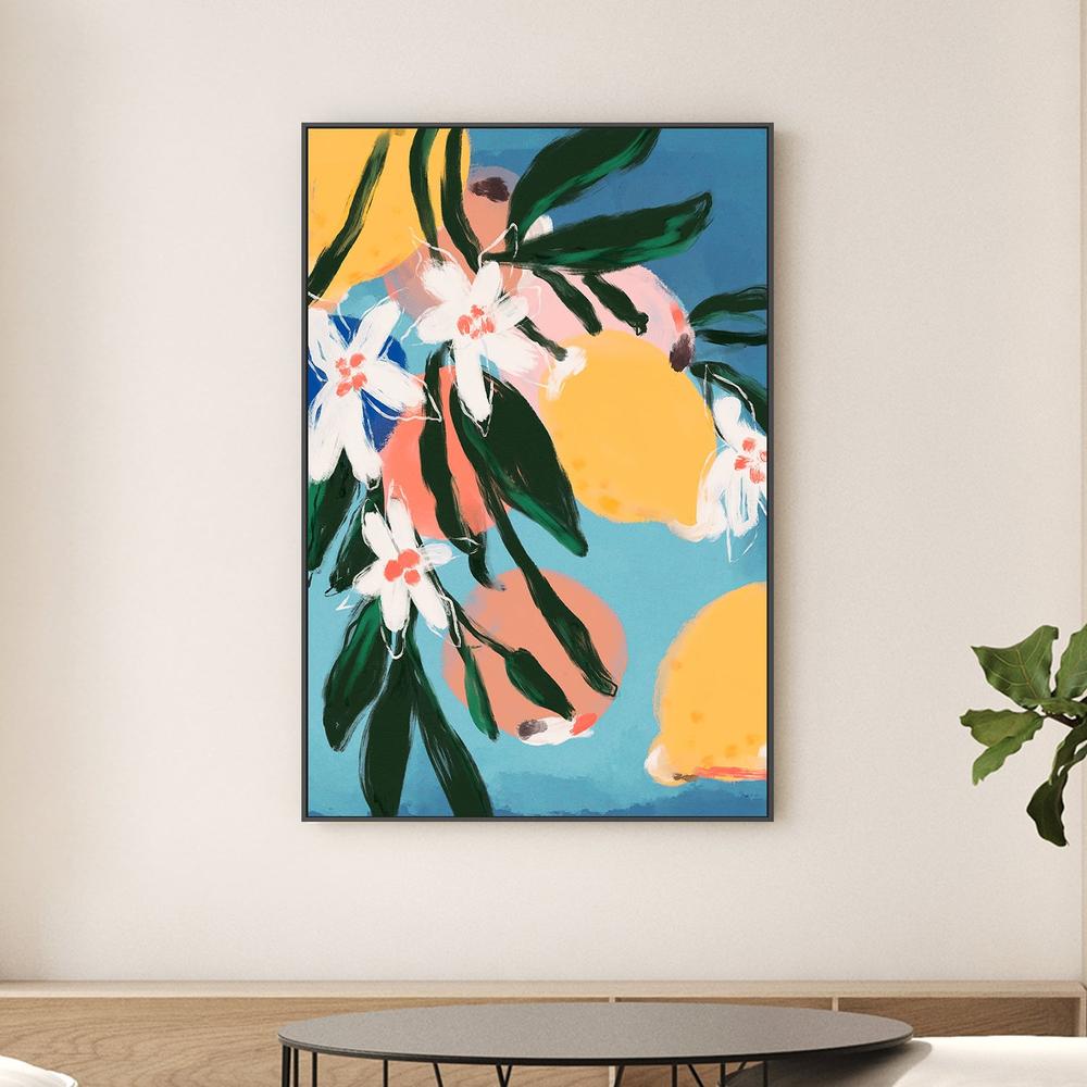 Lemon Blossom Breeze-by-Treechild-wall-art-print-canvas-poster-framed-Gioia