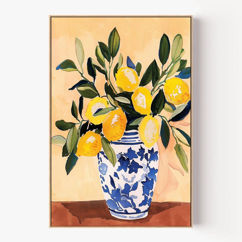 Lemons in Vase-by-Gioia Template-wall-art-print-canvas-poster-framed-Gioia