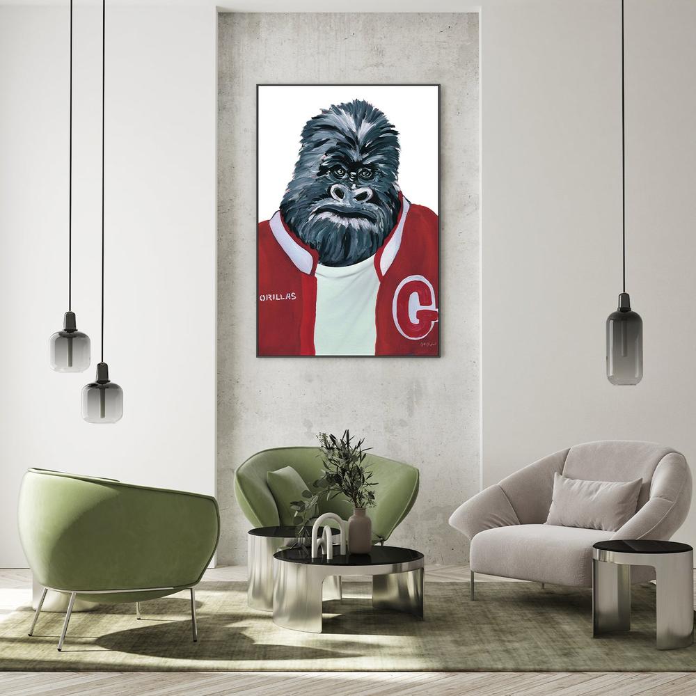 Letterman Gorilla-by-Yvette St. Amant-wall-art-print-canvas-poster-framed-Gioia