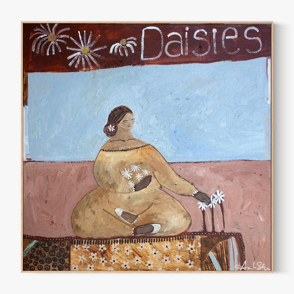 Lover of Daisies-by-Amanda Skye-wall-art-print-canvas-poster-framed-Gioia