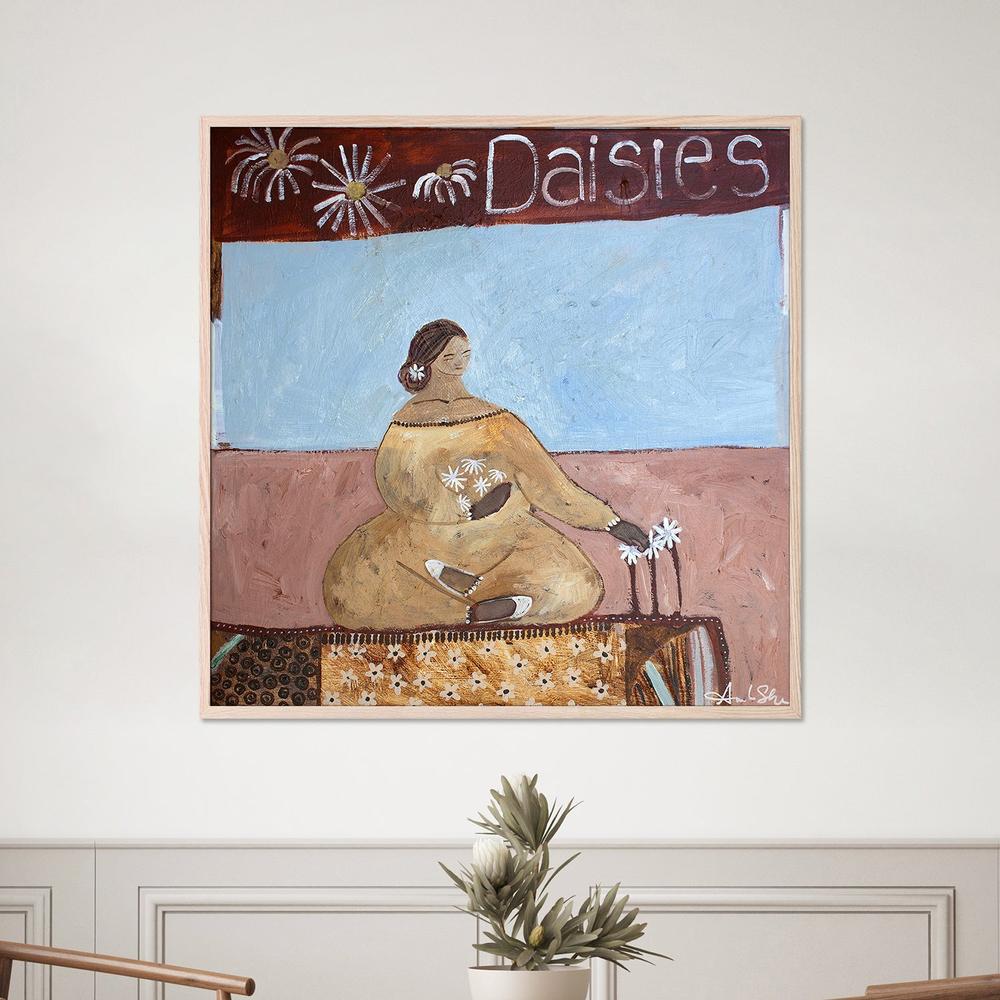Lover of Daisies-by-Amanda Skye-wall-art-print-canvas-poster-framed-Gioia