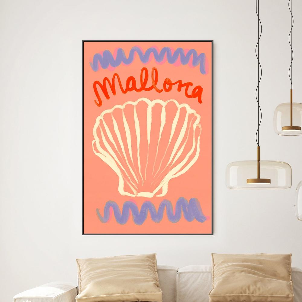 Mallorca (seashell)-by-Treechild-wall-art-print-canvas-poster-framed-Gioia