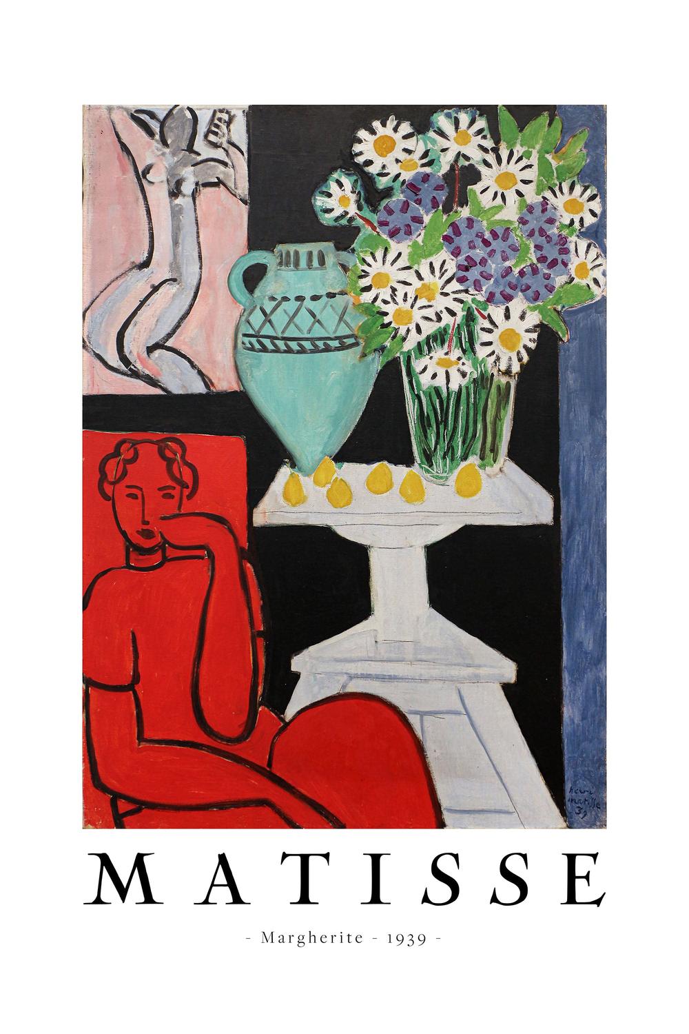 Margherite 1939-by-Henri Matisse-wall-art-print-canvas-poster-framed-Gioia