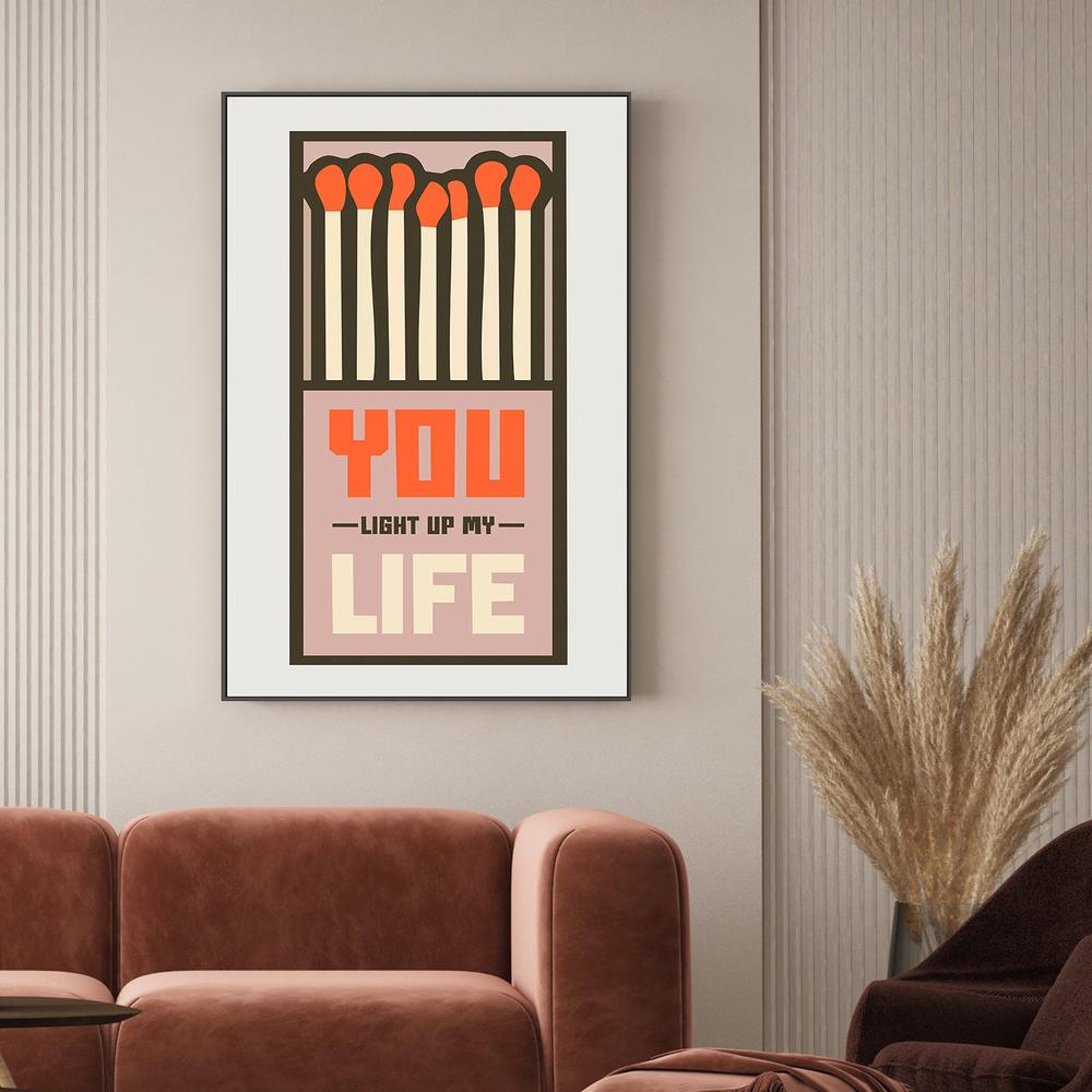 Matchbox Love Quote-by-Andreas Magnusson-wall-art-print-canvas-poster-framed-Gioia